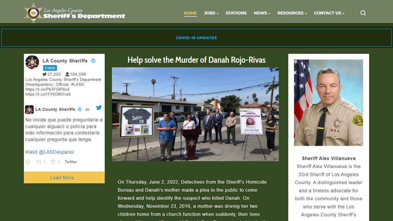 A Tradition of Service | Los Angeles County Sheriff's Department